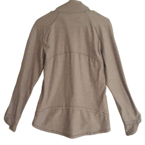 Apana Activewear Jacket Womens Med Purple Asymmetrical 1/4 Zip Pockets - Picture 2 of 10